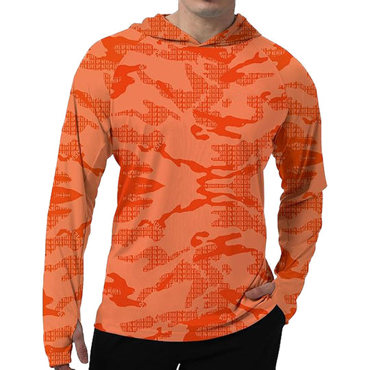 Herren Sportlicher Kapuzenpullover mit abstraktem Druck