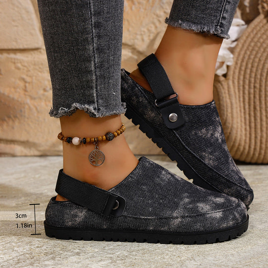 Damen Komfortable Clogs mit verstellbarem Riemen