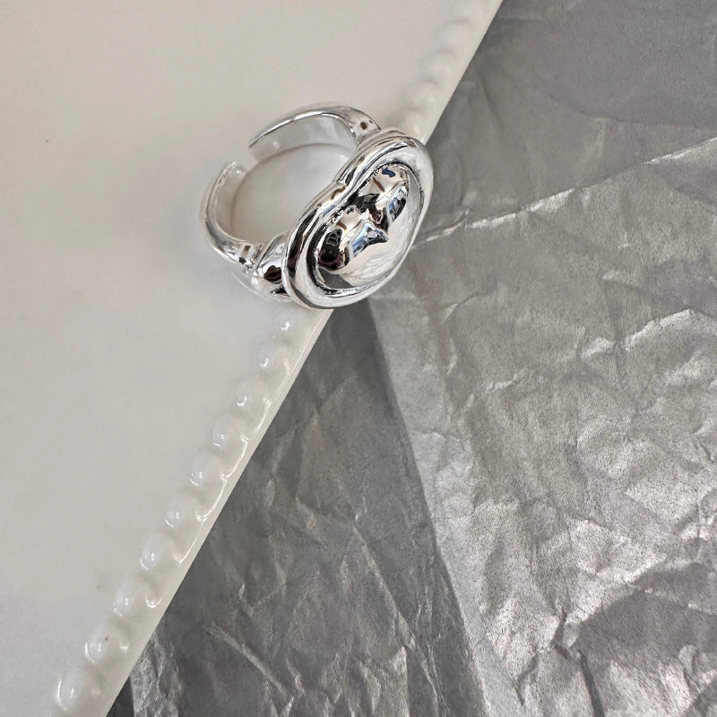 Damen Offener Ring mit verspieltem Design und kunstvoller Struktur Shop Nory