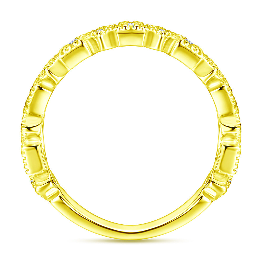Damen Ring mit funkelnden Zirkonia-Steinen und elegantem Design Shop Nory