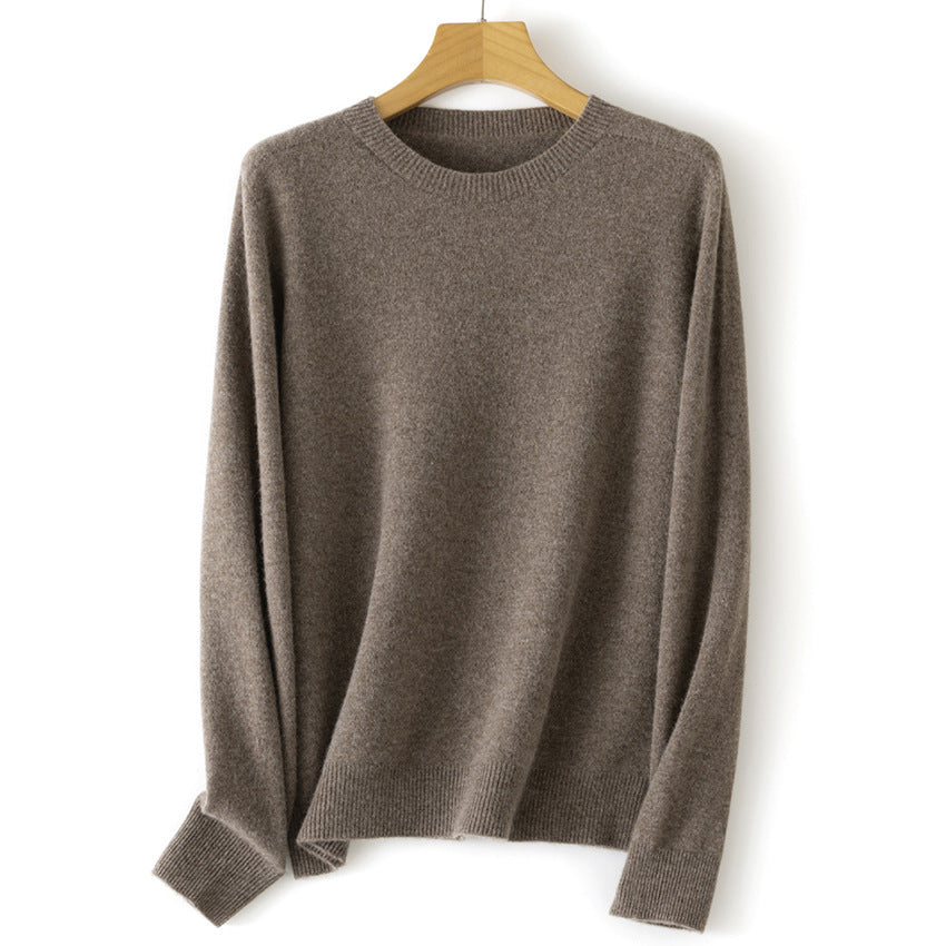 Damen Kaschmir-Mix Rundhalspullover mit Oversize-Schnitt Shop Nory