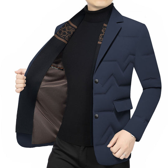 Herren Gepolstertes Business-Sakko mit gesteppter Optik und Notch-Revers Shop Nory