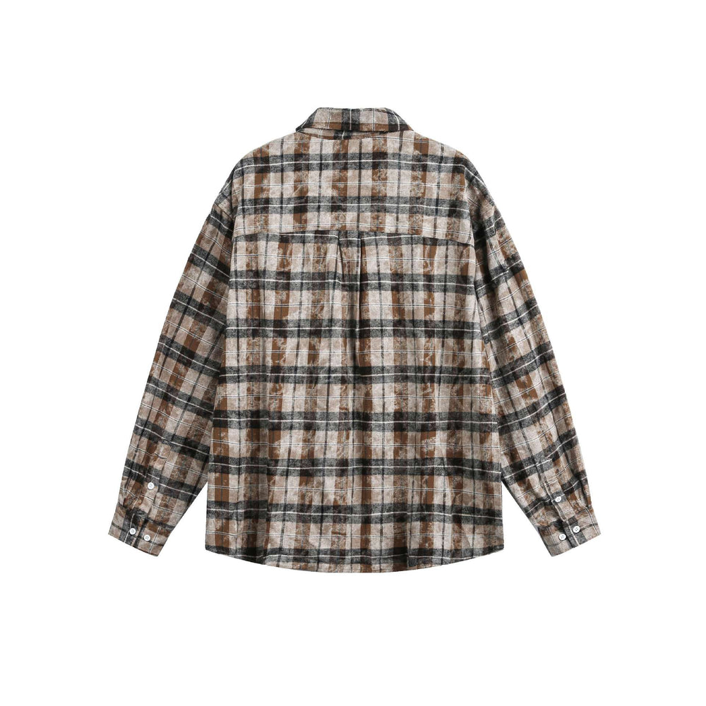 Unisex Oversize-Flanell-Hemdjacke im Boxy-Schnitt mit Brusttasche Shop Nory