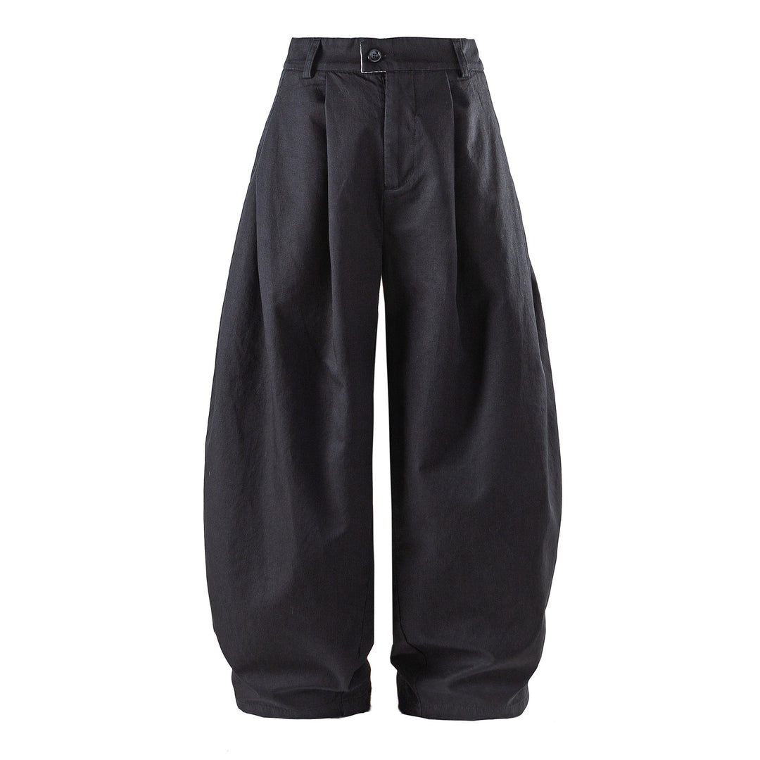 Damen weite High‑Waist‑Culotte mit Kellerfalte und verkürztem Bein Shop Nory