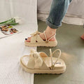 Damen luftige Sandalen mit dekorativem Schleifen-Design