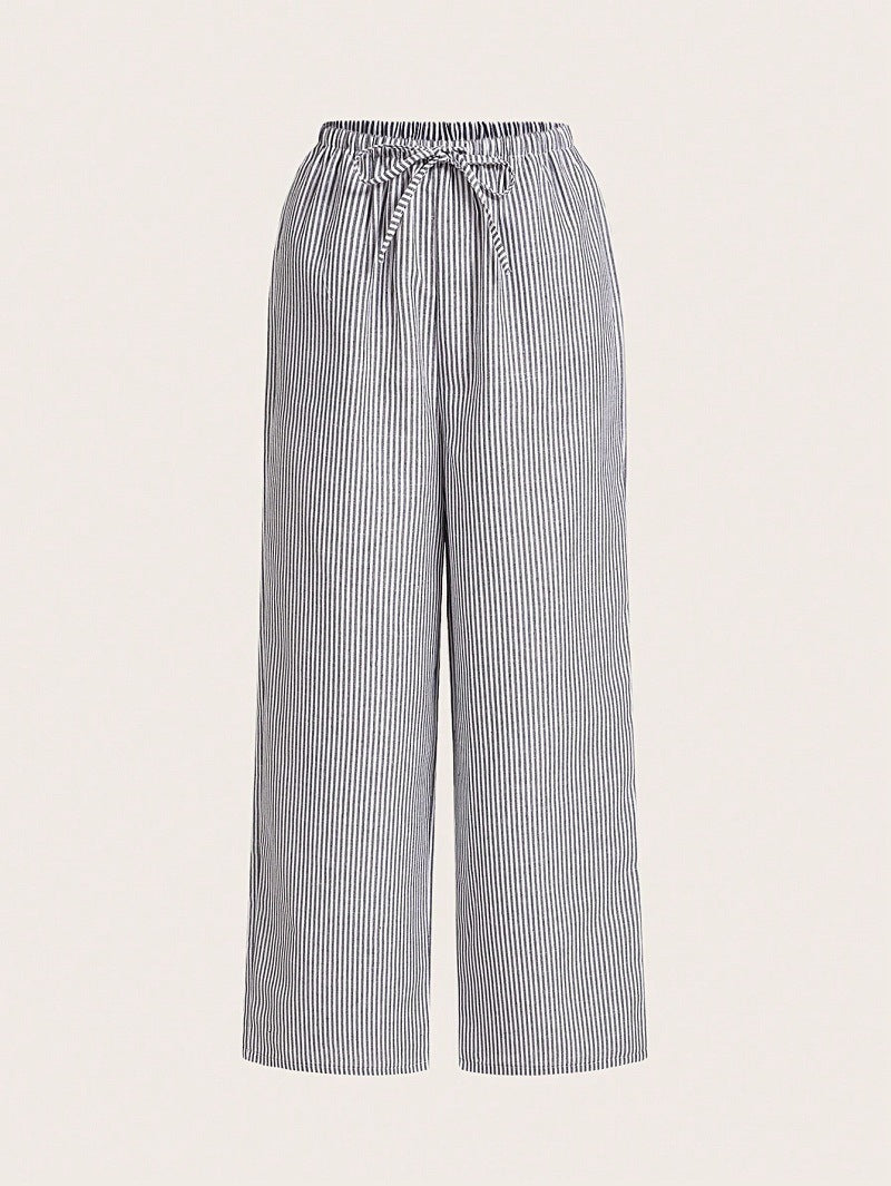 Damen Luftige Palazzo-Hose mit gemustertem Design