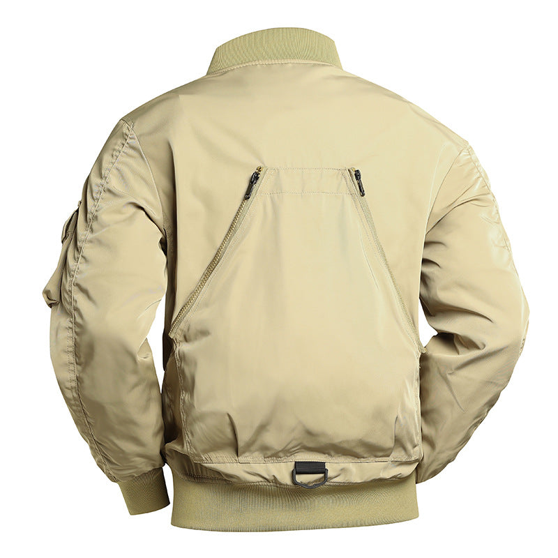 Herren Utility-Bomberjacke mit mehreren Taschen und robuster Nylonkonstruktion Shop Nory