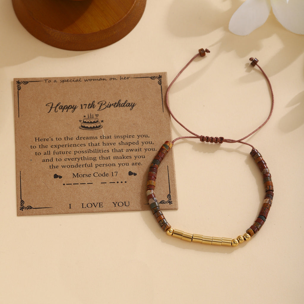Damen Morse-Code Armband Shop Nory