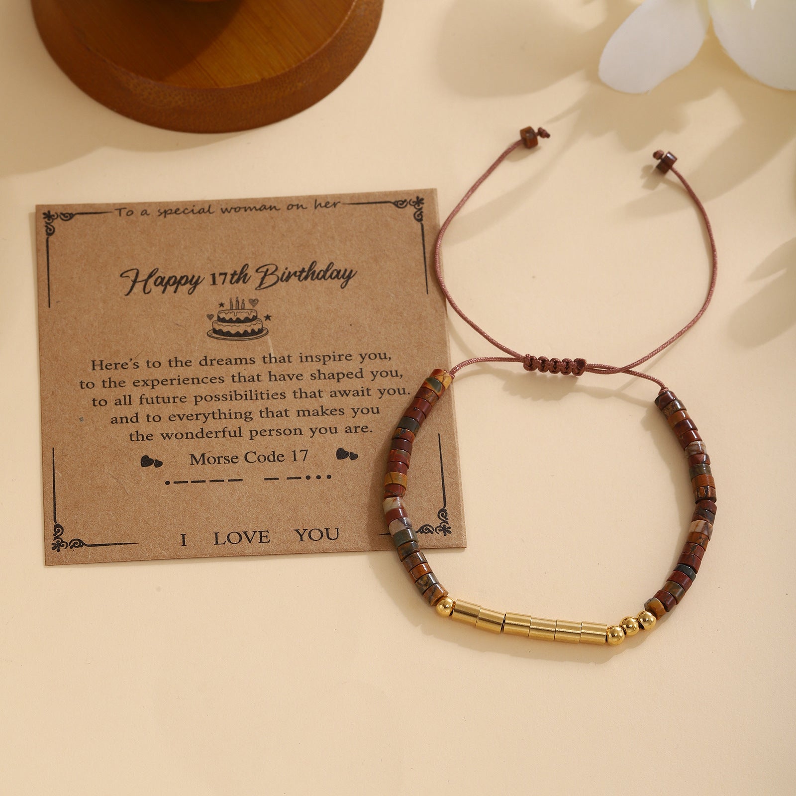 Damen Morse-Code Armband Shop Nory