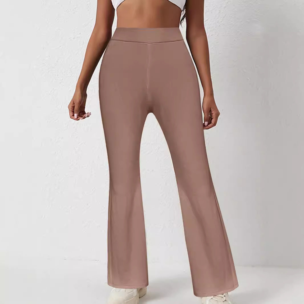 Damen High‑Waist Bootcut‑Hose mit figurformender Stretch‑Passform Shop Nory