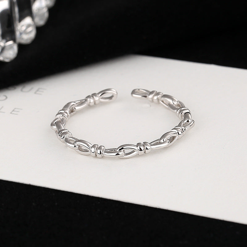 Damen Offener Ring mit elegantem, geschwungenem Design Shop Nory