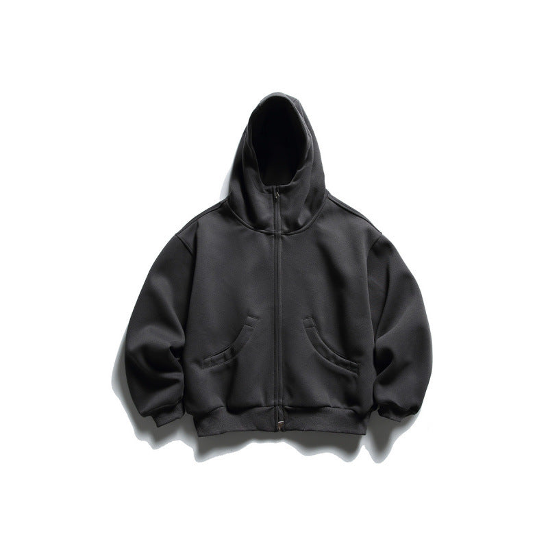 Unisex Oversize Zip-Hoodie mit hohem Kragen und Kängurutaschen Shop Nory