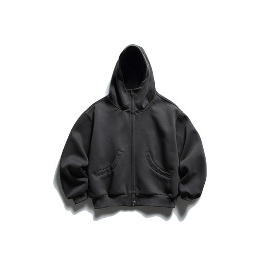 Unisex Oversize Zip-Hoodie mit hohem Kragen und Kängurutaschen Shop Nory