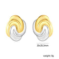 Damen Ohrstecker mit modernem, geschwungenem Design aus hochwertigem Edelstahl Shop Nory