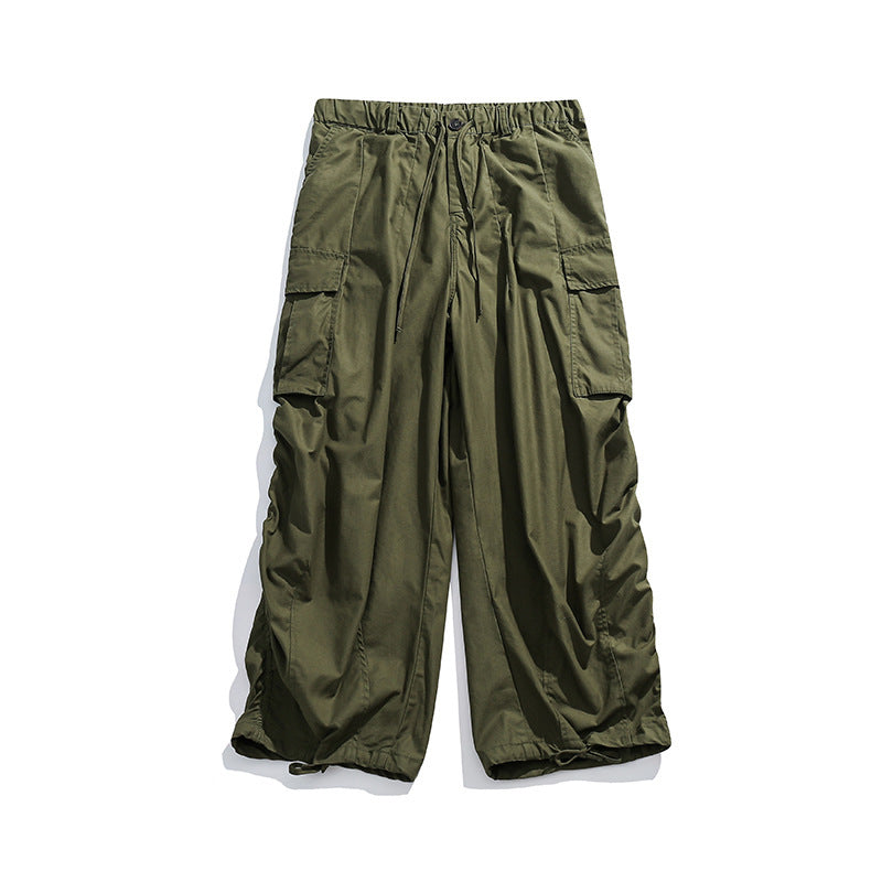 Unisex Weite Cargo-Hose mit Tunnelzugbund, großen Pattentaschen und verstellbarem Saum Shop Nory