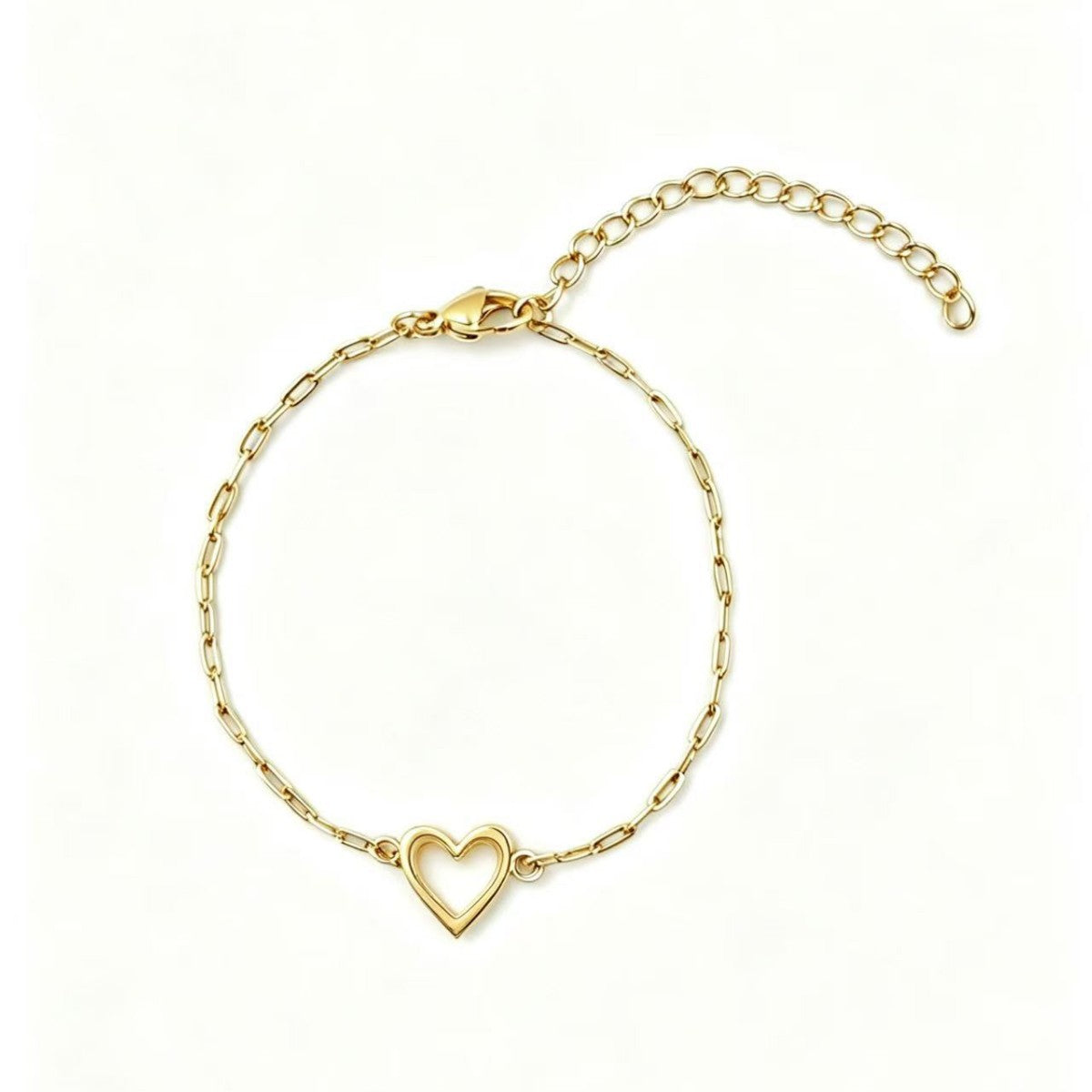 Damen Fußkettchen mit romantischem Herzanhänger aus hochwertigem Edelstahl Shop Nory