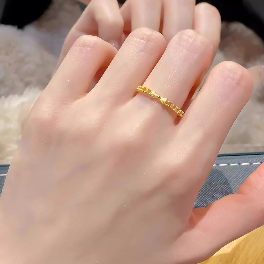 Damen Zierlicher Ring mit verspieltem Schleifenmotiv Shop Nory