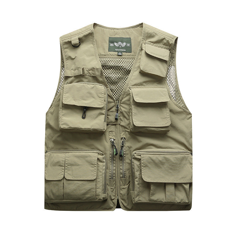 Herren Multifunktionale Utility-Weste mit zahlreichen Taschen und Mesh-Rücken Shop Nory