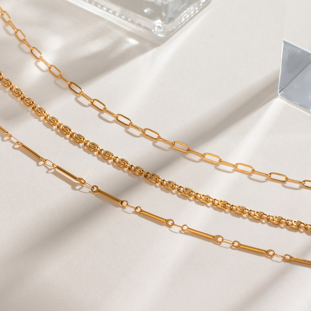 Damen Halskette aus hypoallergenem Edelstahl mit verstellbarem Kettendesign Shop Nory