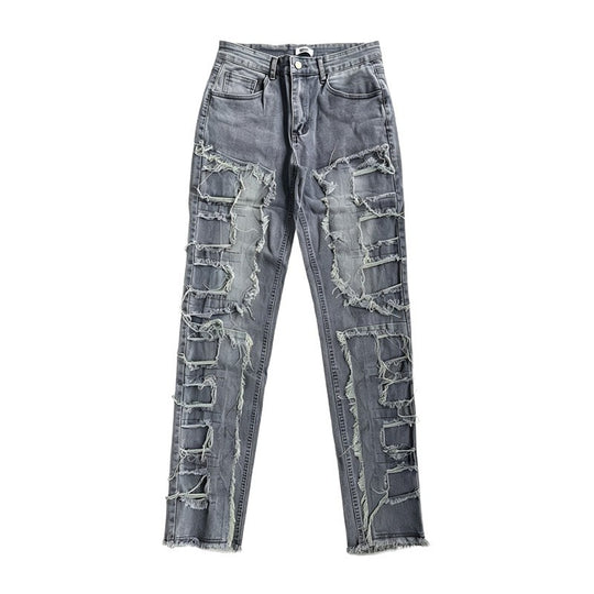 Herren Modische Ripped Jeans mit kreativen Destroyed-Details Shop Nory
