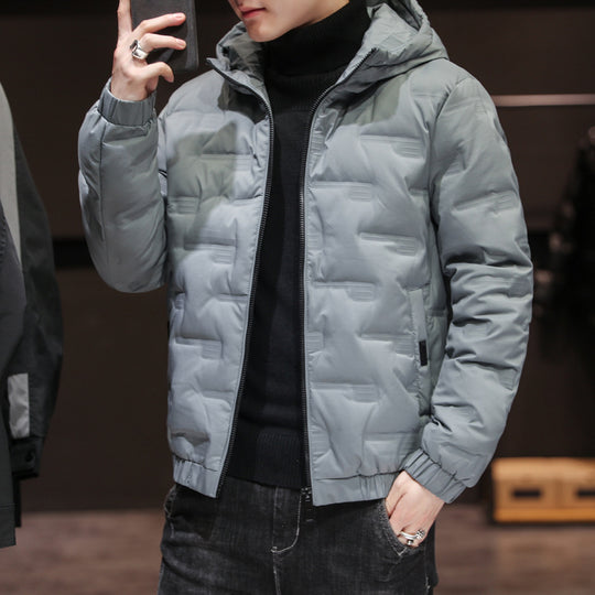 Herren Leichte gesteppte Kapuzenjacke mit Thermoisolierung und elastischem Saum Shop Nory