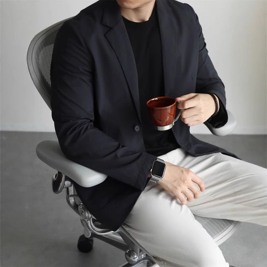 Herren Legeres unstrukturiertes Reise-Sakko aus leichtem knitterarmem Material Shop Nory