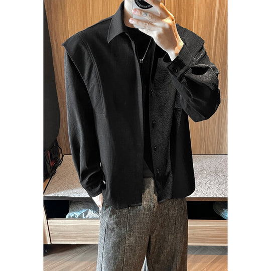 Herren Modische Hemdbluse mit strukturiertem Design Shop Nory