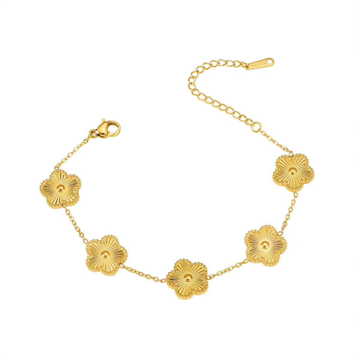 Frauen Blumenmotiv Link Armband Shop Nory