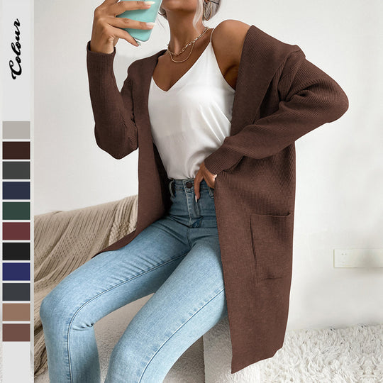 Damen Lässiger Strickmantel Shop Nory
