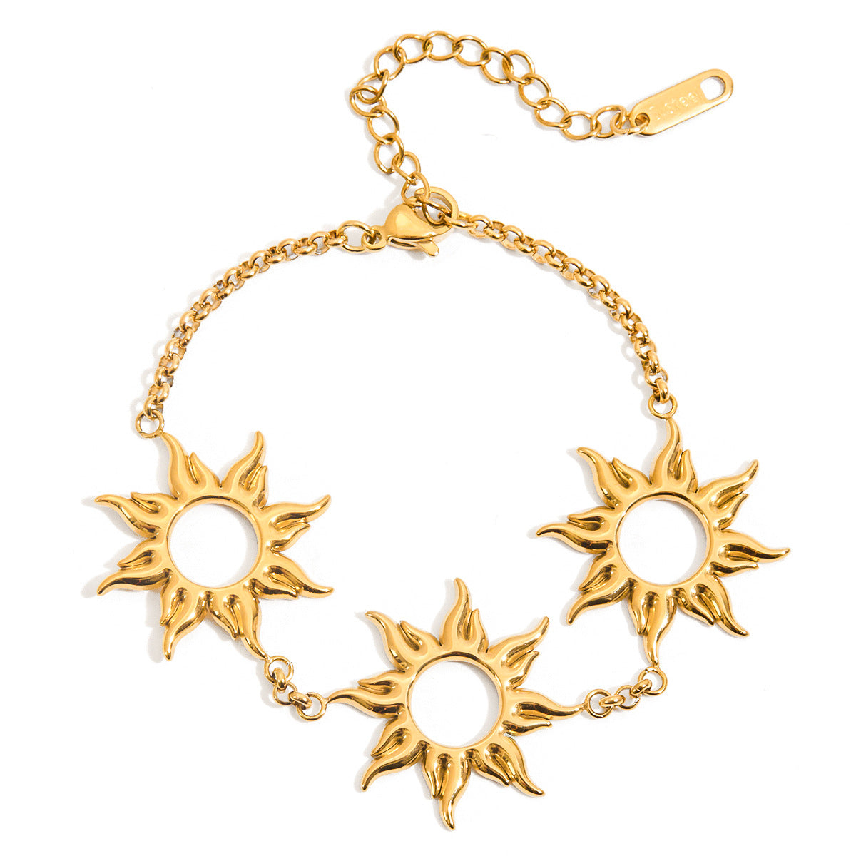 Damen Ohrhänger mit sonnenschein-inspiriertem Design aus hypoallergenem und rostfreiem Edelstahl Shop Nory