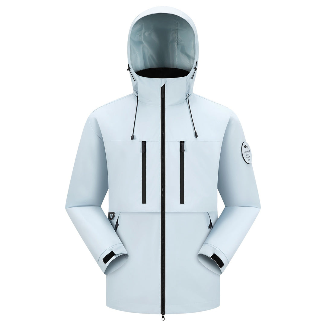 Herren Wasserdichte atmungsaktive Softshell Outdoorjacke mit verstellbarer Kapuze Shop Nory