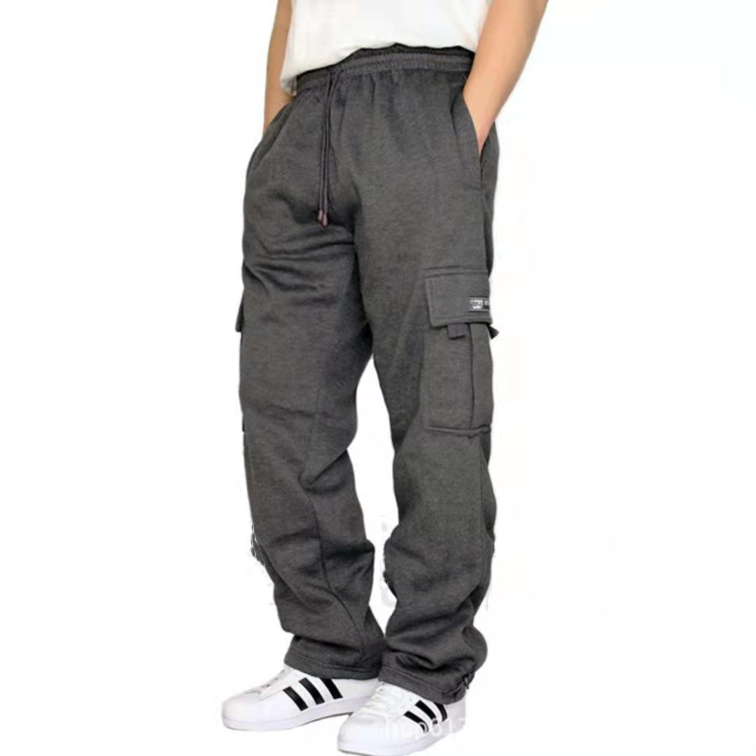 Herren lässige Cargo-Jogginghose mit Tunnelzugbund und aufgesetzten Cargotaschen Shop Nory