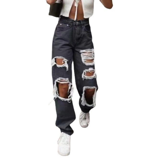 Damen Destroyed Jeans