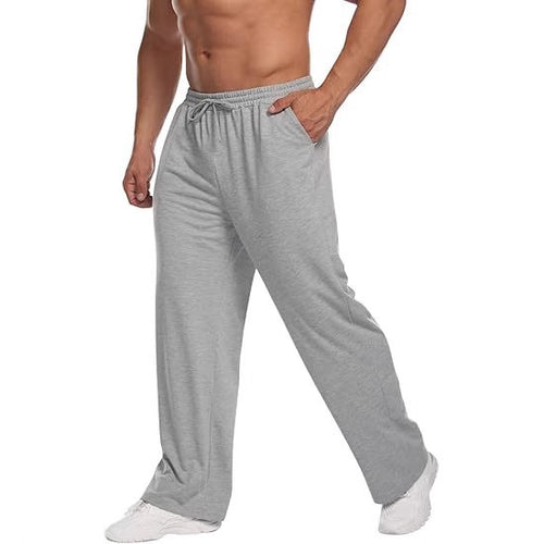 Herren nan locker fallende Loungehose aus softem Jersey mit Kordelzug, elastischem Bund und geradem Bein Shop Nory