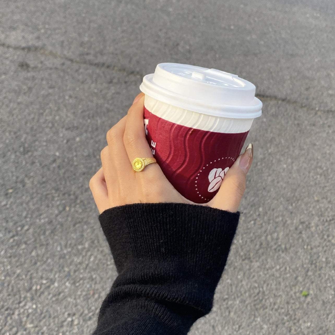 Damen minimalistischer Ring mit integriertem Zifferblatt Shop Nory
