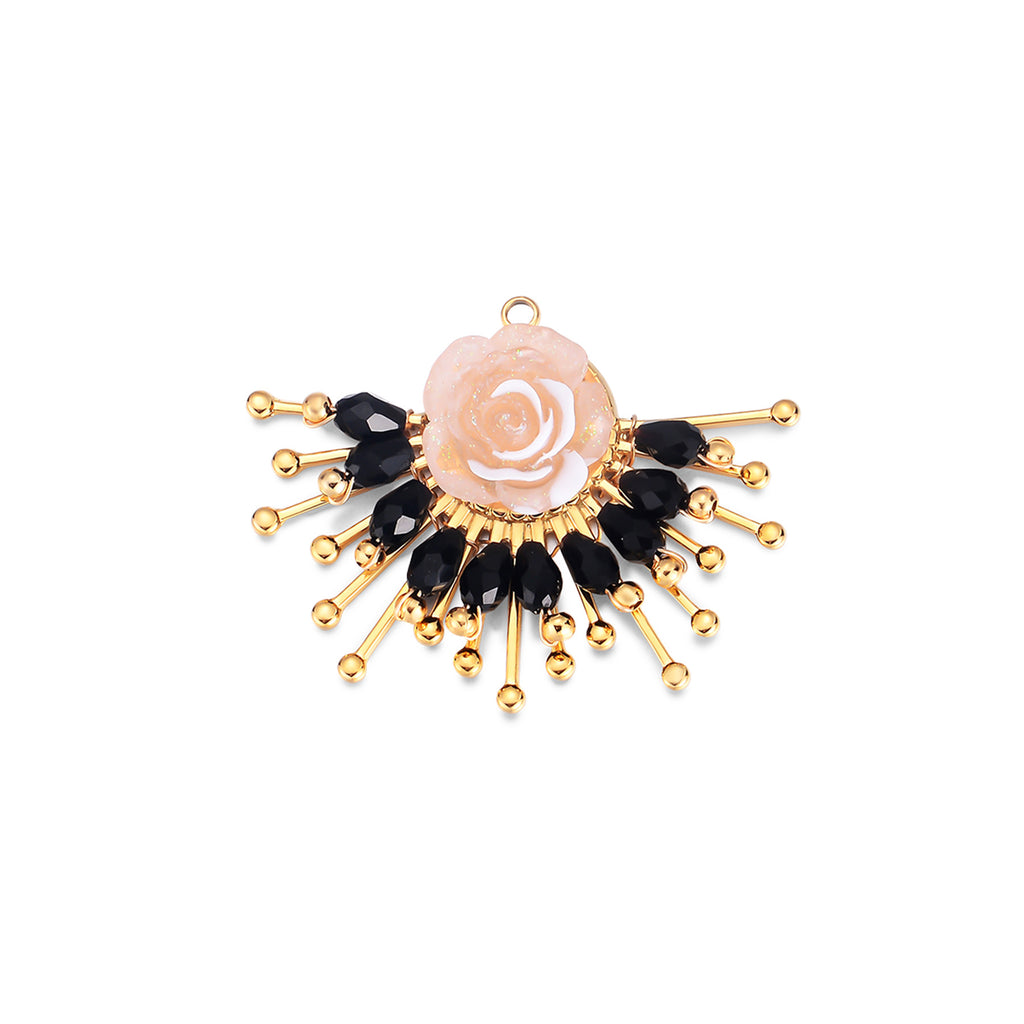 Damen Schmuckanhänger mit floralen Akzenten und funkelnden Details Shop Nory