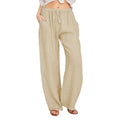 Damen bequeme Leinenhose