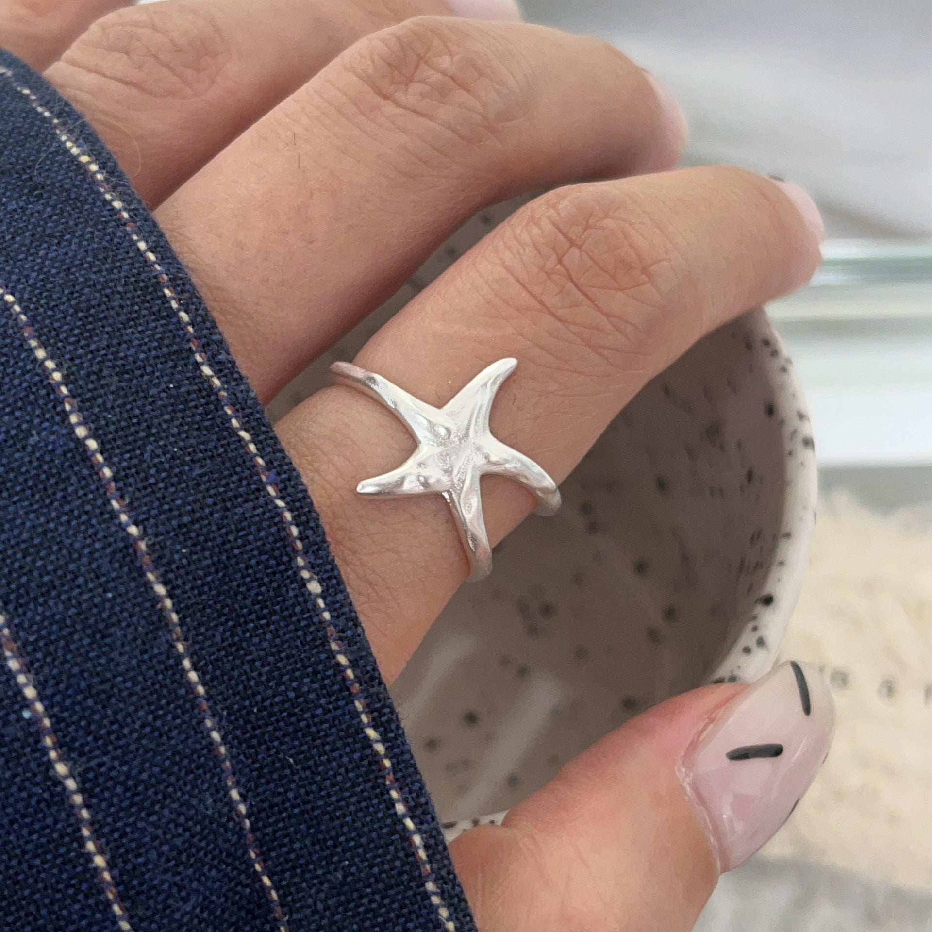 925 Sterling Silber Stern Offene Ringe 925 Sterling Silber Ringe | Shop Nory