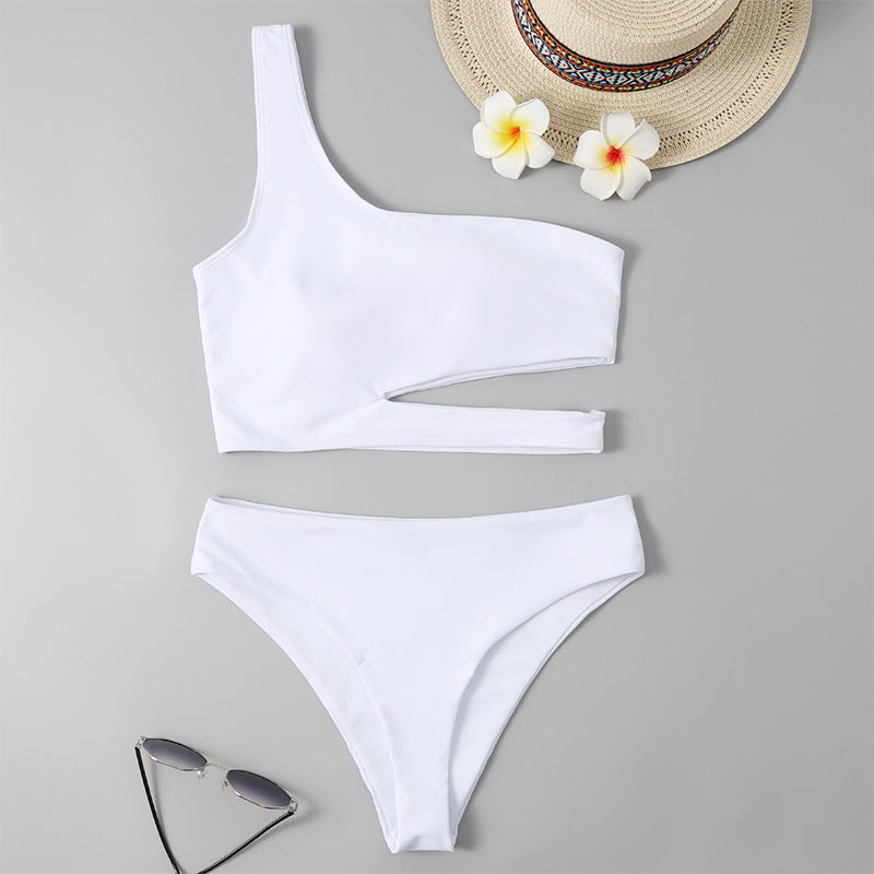 Damen Einseitiger Bikini mit innovativem Cut-Out