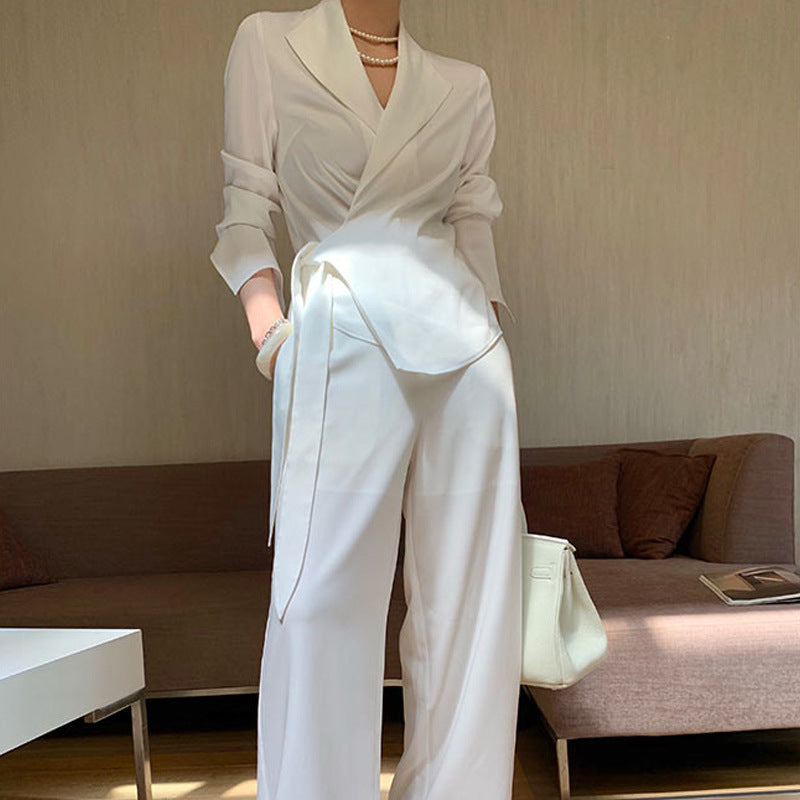 Damen eleganter Wickelblazer Shop Nory