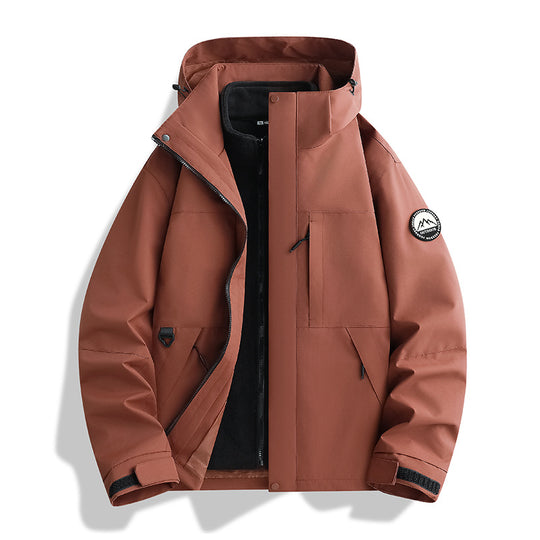 Damen Wasserabweisender Parka mit abnehmbarer Fleece-Innenjacke und Kapuze Shop Nory