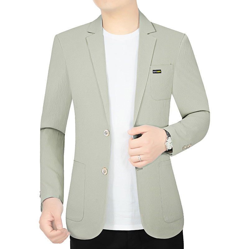 Herren Modernes Stretch Business-Sakko mit schmalem Schnitt und aufgesetzten Taschen Shop Nory