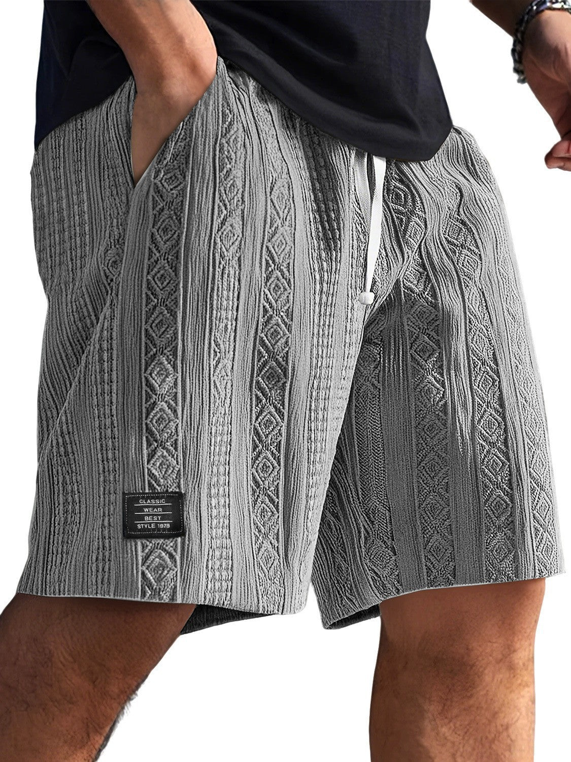 Herren Stilvolle Freizeithosen im lässigen Strickdesign