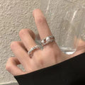 Damen Ring-Set mit eleganten Perlen und funkelnden Akzenten Shop Nory