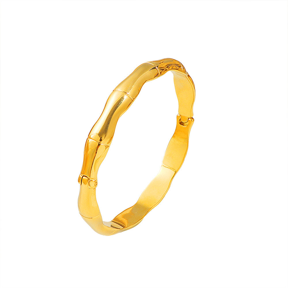 Frauen Sculptural Gold Armreif Shop Nory