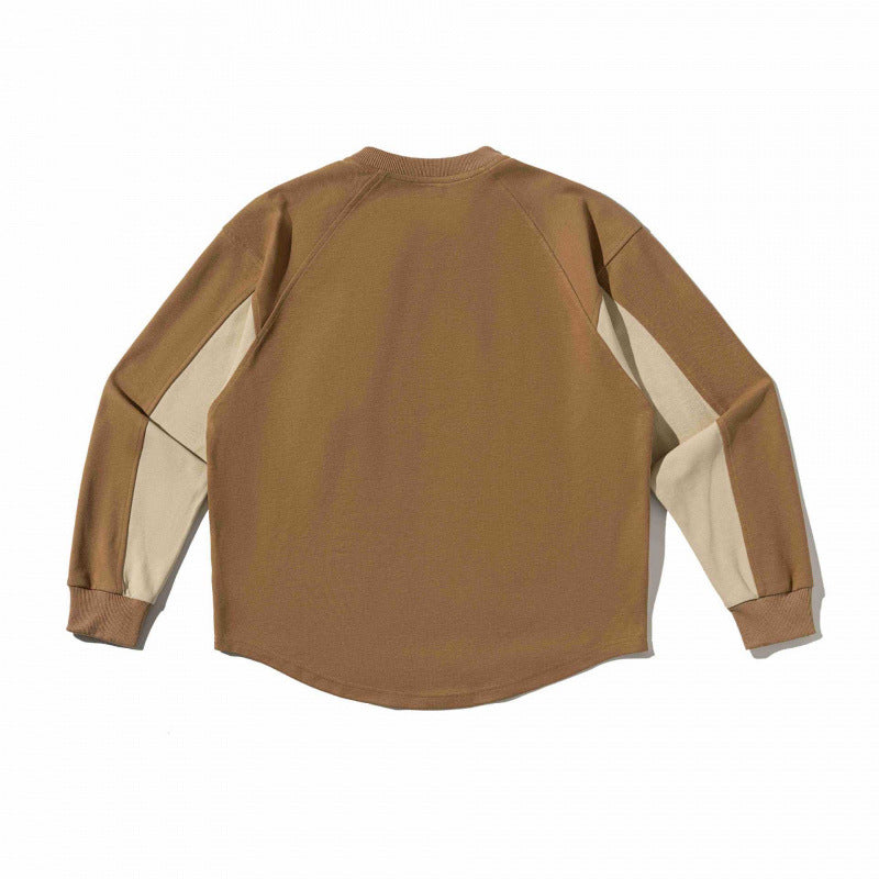 Unisex Oversize-Sweatshirt mit Raglanärmeln, zweifarbigen Einsätzen und Utility-Brusttasche Shop Nory