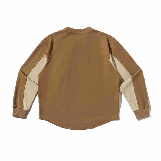 Unisex Oversize-Sweatshirt mit Raglanärmeln, zweifarbigen Einsätzen und Utility-Brusttasche Shop Nory
