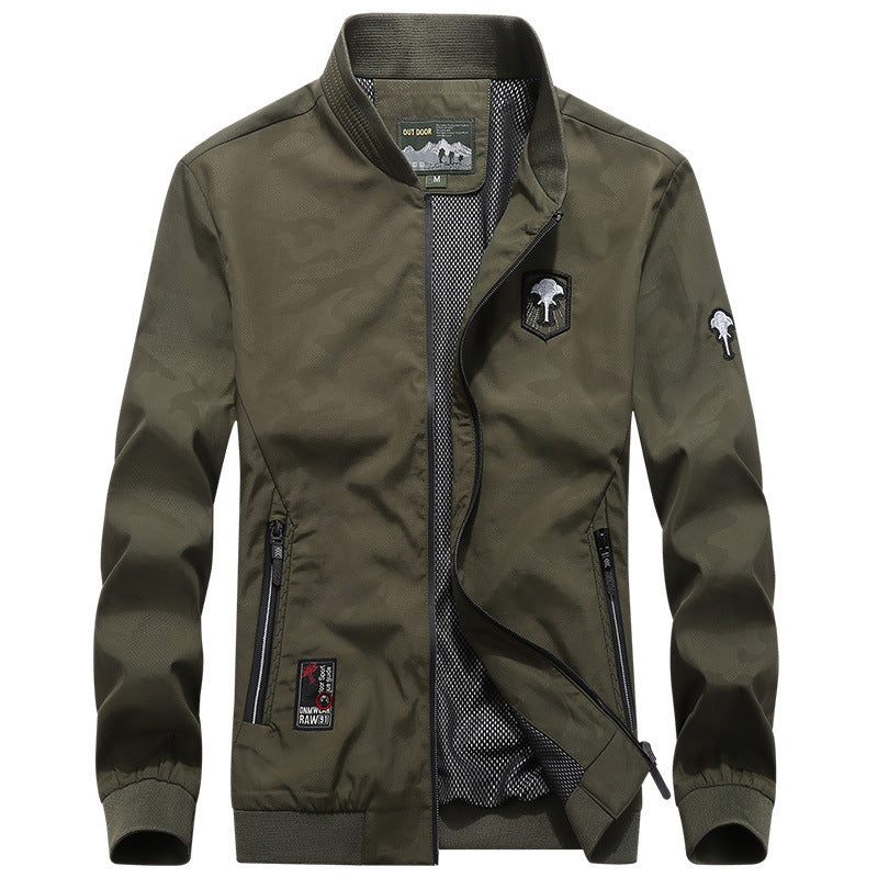 Herren Leichter Bomberblouson mit Mesh‑Futter, Reißverschlusstaschen und Stehkragen Shop Nory