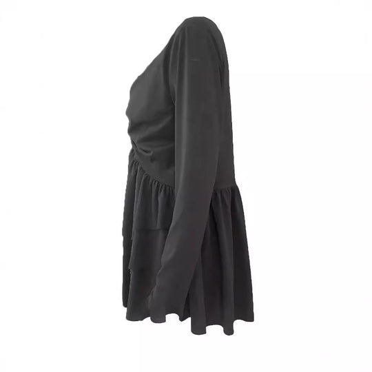 Damen Lagenlook-Tunika mit herzförmiger Zierschnalle und gerafftem Dekolleté Shop Nory