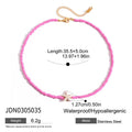 Damen Kette mit buntem Perlenmuster und Seestern-Anhänger Shop Nory